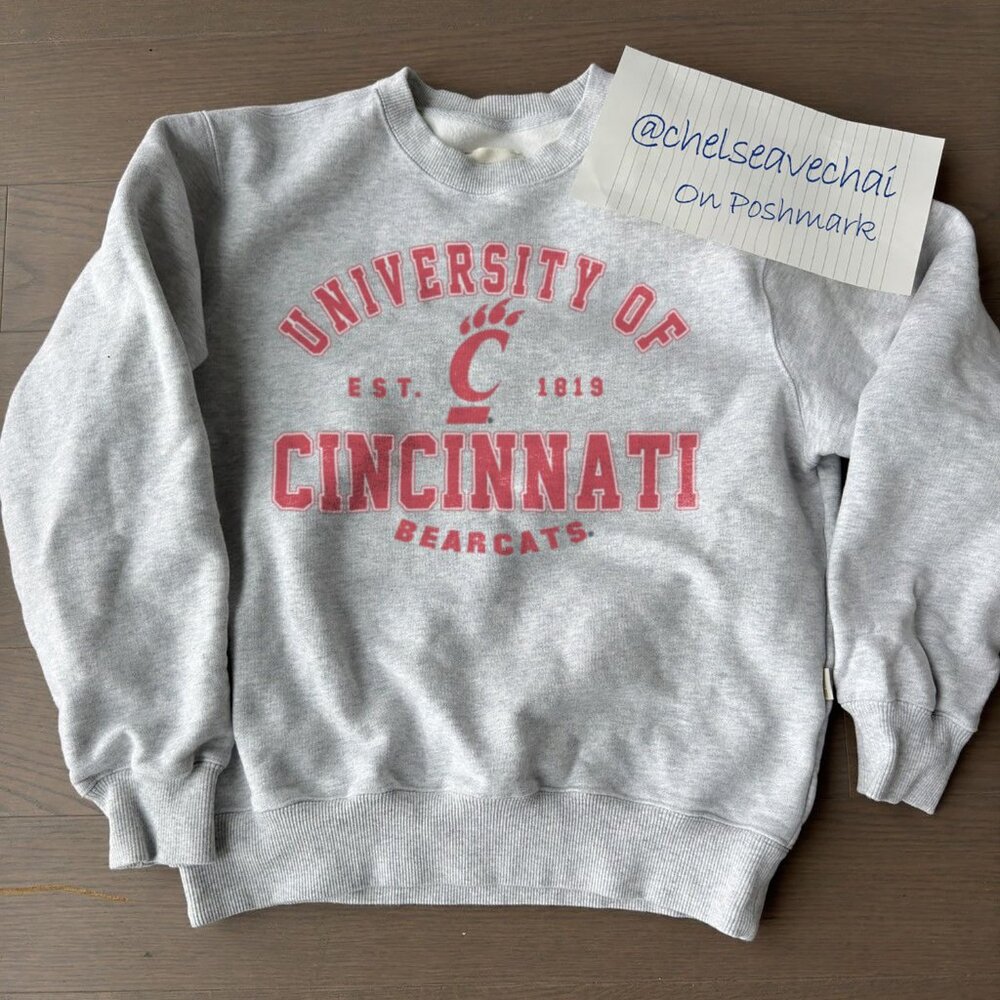 Vintage University of Cincinnati Bearcats Football Sweatshirt, Retro NCAA Shirt